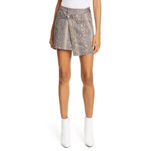 New Ksubi Rap Kobra Print Denim Mini Skirt Women's Size 28